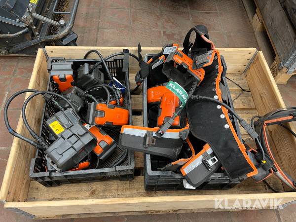 Blandet batteri udstyr Stihl og Husquarna adaptore