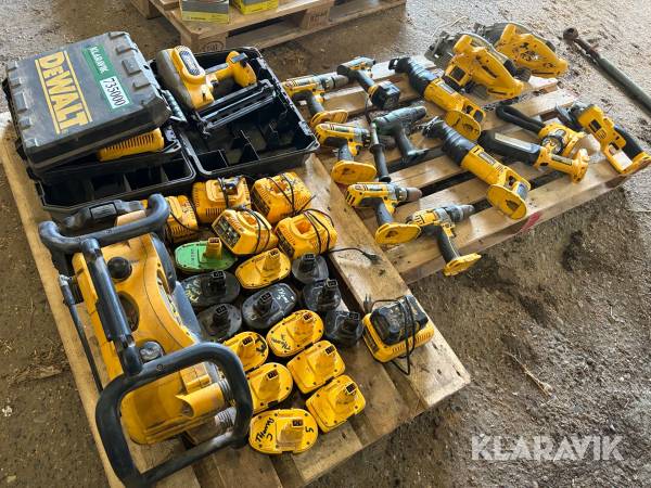 Stort lot blandet værktøj DeWalt