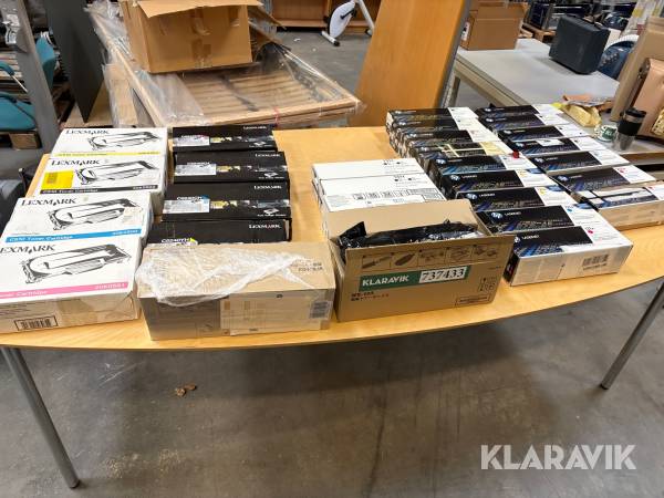Blandet lot farvepatroner Hp, Lexmark