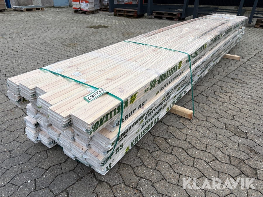 Loftbrædder Kjellerup Rustik hvid hvidmalet 36 pakker.