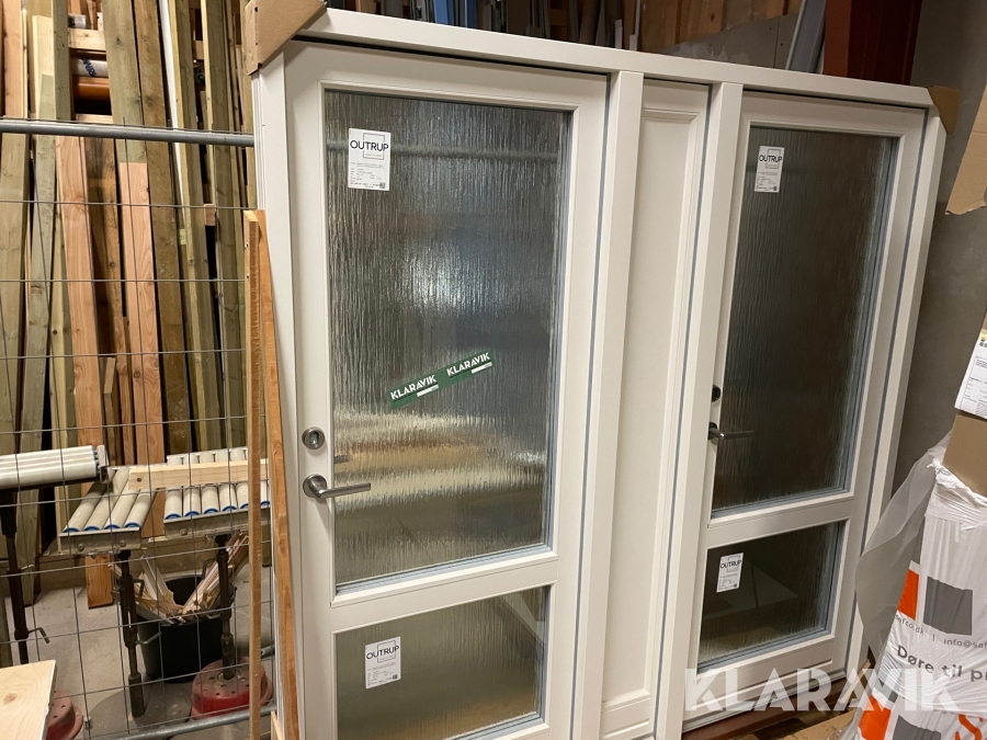 Dobbeltdør Outrup Træ 3lag glas