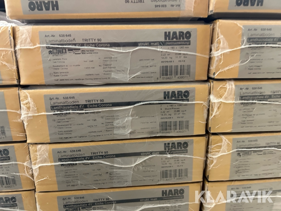 Laminat gulv Haro Tritty 90 Oak 115 m2