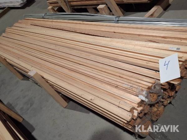 Assorteret træ lister ca 300 styk