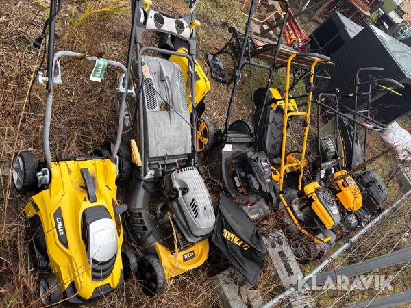 Græsslåmaskiner 6 styk bl.a. Stiga, Texas, falke