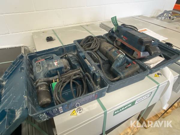 Blandet lot Bosch GSH 3 E - GSA 1300pce - GBS 75AE