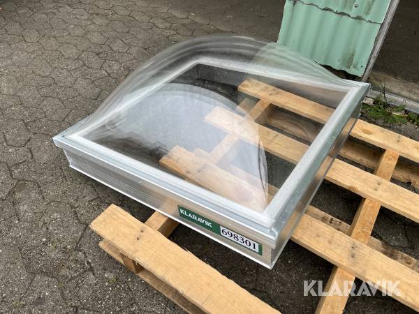 Ovenlys kuppel Optilite 750 x 750 mm uden karm