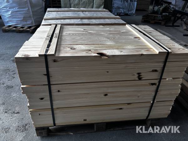 Høvlet brædder 21x95 240 styk på 120 centimeter