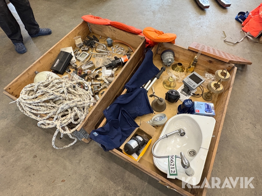 Bådudstyr blandet parti