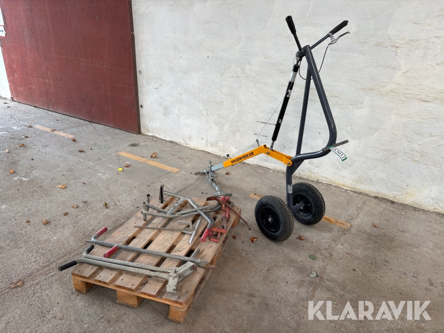 Fliselæggervogn + flisetænger Baron Time lifter wagon