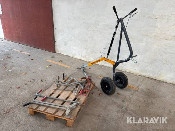 Fliselæggervogn + flisetænger Baron Time lifter wagon