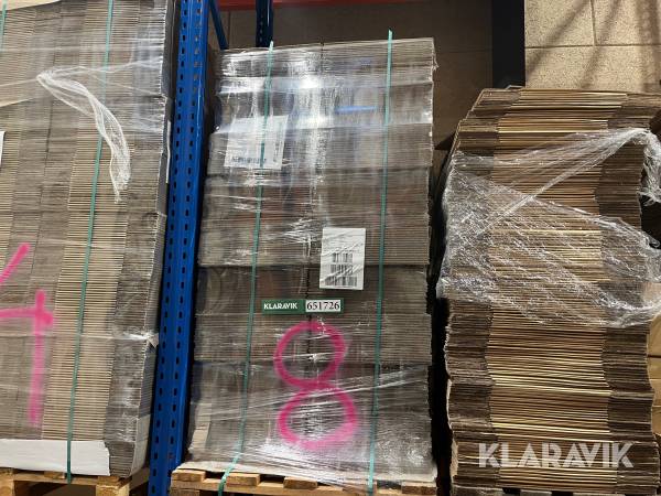 Papkasser Pollux 395x395x500mm 1 Palle med omkring 170styk