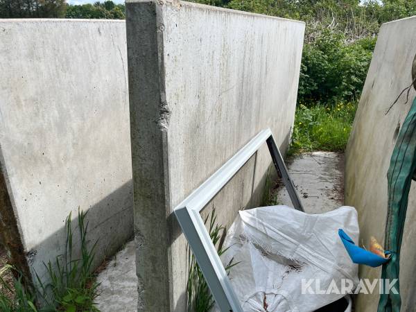 Beton støttemur 
