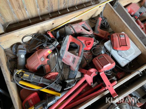 Håndværktøj Hilti/Milwaukee/Rems - 1 palle