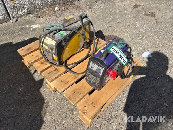 Elektrodesvejser Esab / Parweld Caddy Arc 151i / Xts 163 Defekte