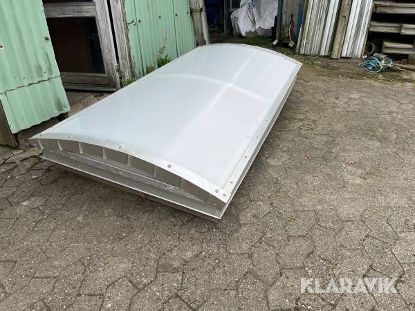 Ovenlys kuppel Optilite med karm