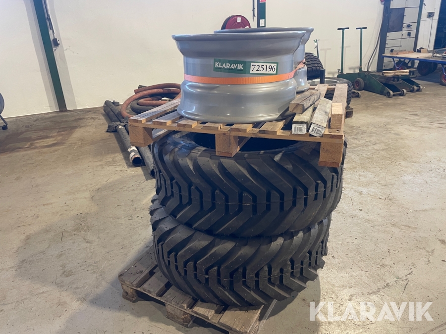 Dæk med fælg Flotation 400/60-22.5 – 2 styk