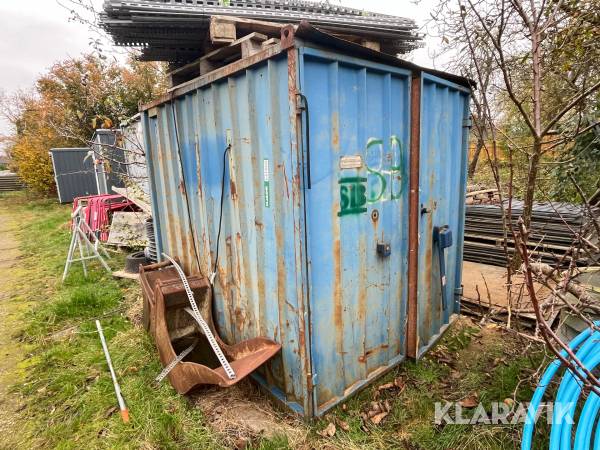 Container med 1000 liters brændstoftank