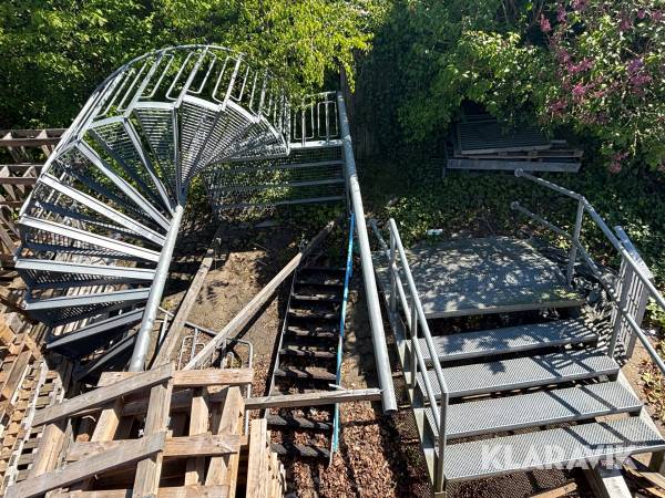 Trapper galvaniseret