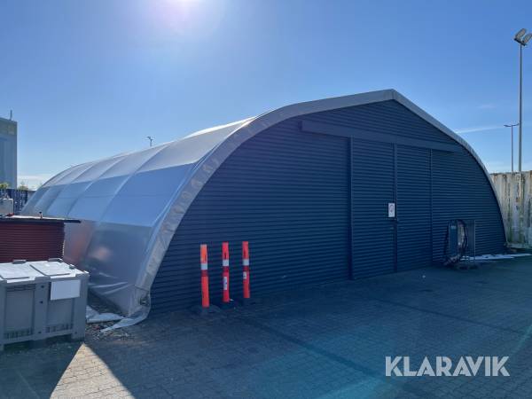 Lagertelt / hangar med port - 180 kvm