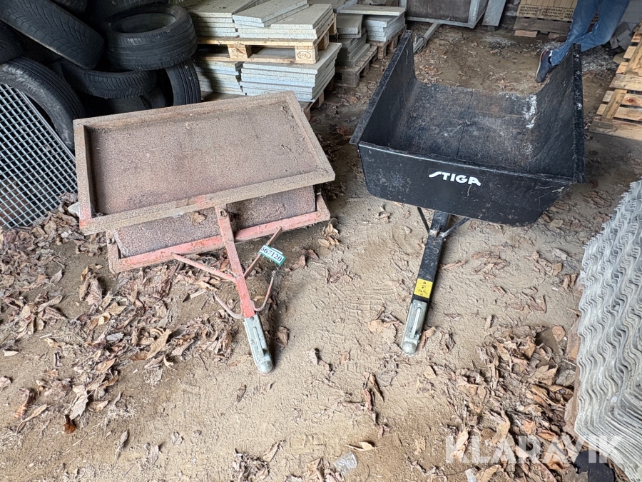 Tromle og vogn Stiga