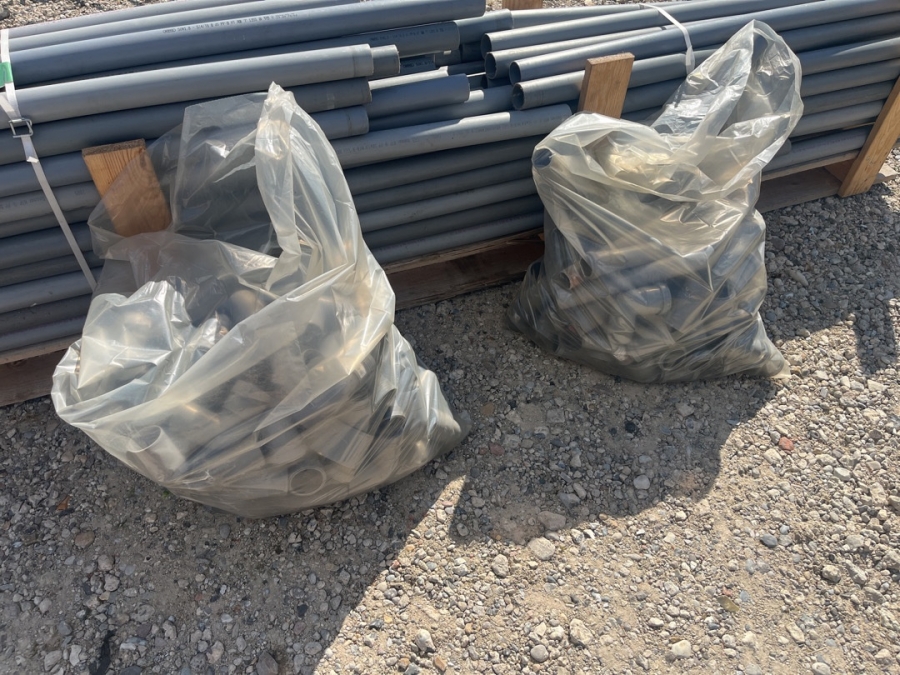 PVC rør med fittings