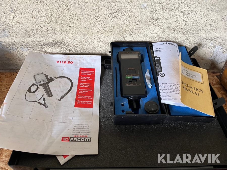 Kompressions tester + omdrejningsmåler