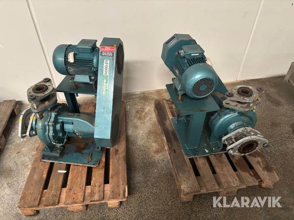 El motor med pumpehus GAMAK FAGM 132 M4 2 stk 7.5 kw