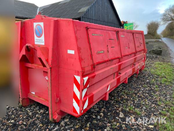 Affalds container lukket