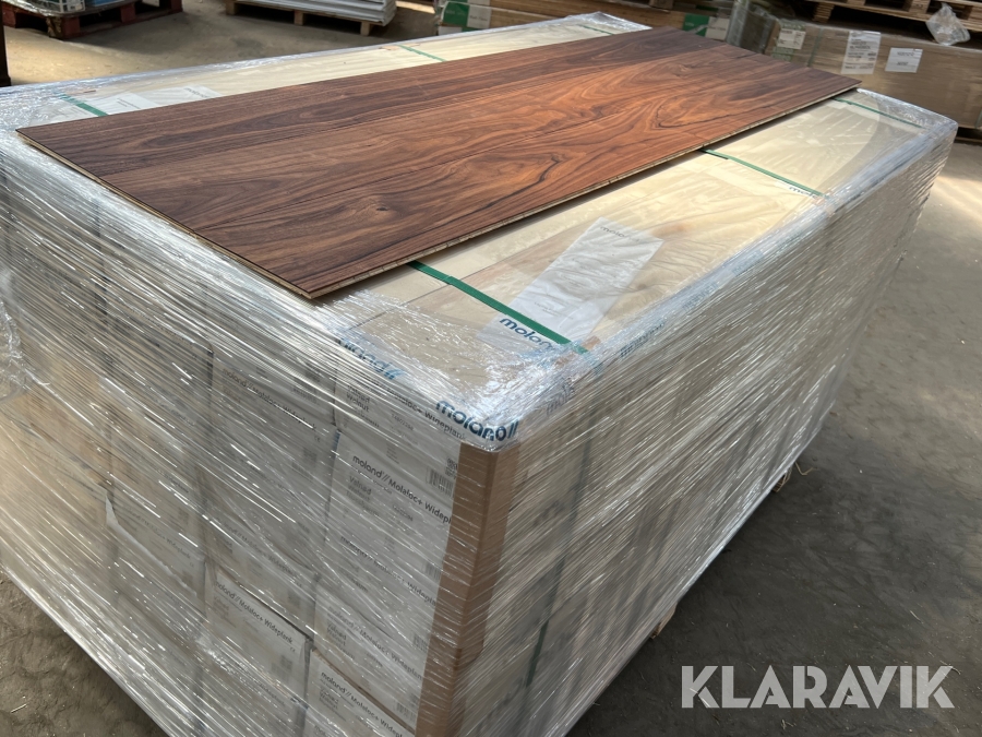 Trægulv Moland Molaloc valnød - 14 mm - 115,6 m2