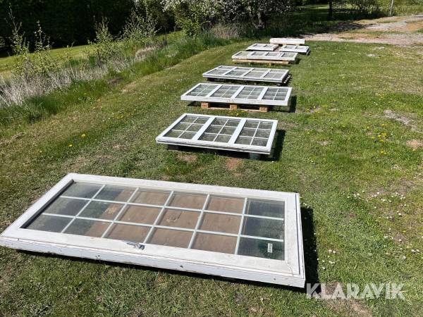 Vinduespartier med sprosser 1 2 lags - plastik - 8 styk