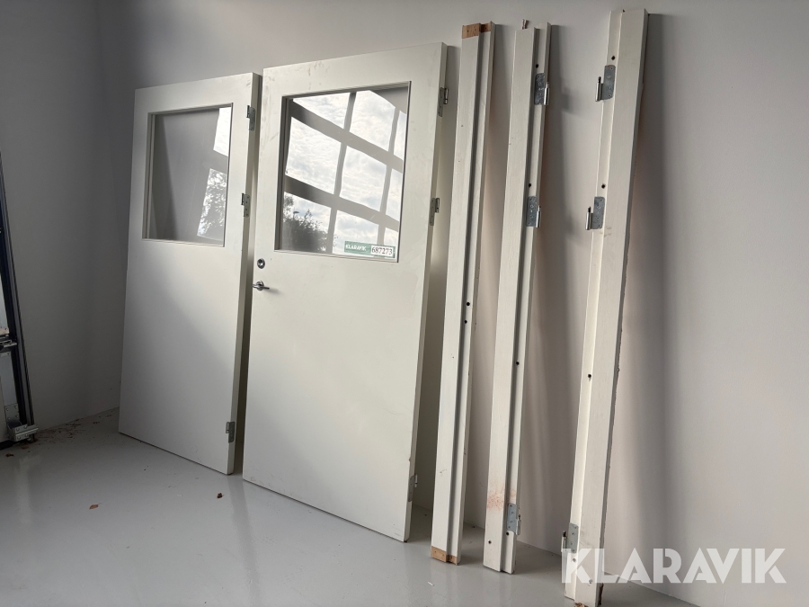 Dobbeltdør med karm