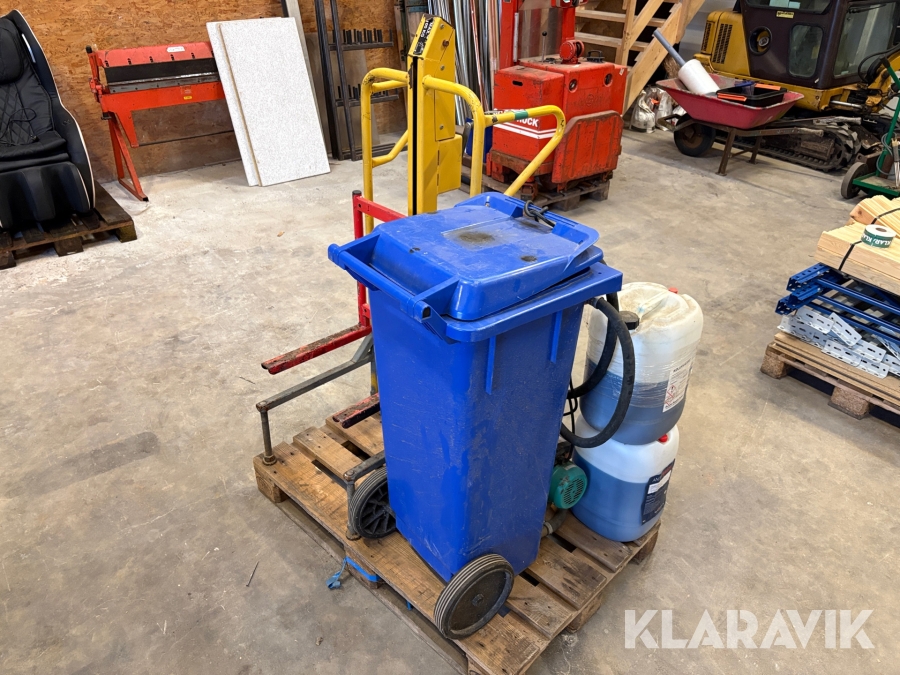 Pumpevogn til jordvarme & løftevogn til varmtvandsbeholder