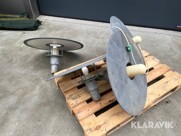 Udendørslamper Galvaniseret 4 styk