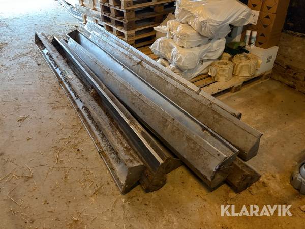 Foderkasser Rustfri 8 styk