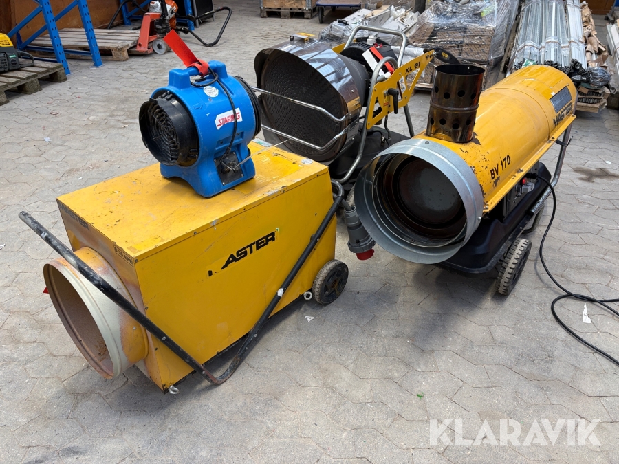 Varmekanoner Dantherm / master BV 170 / B30 / XL 91