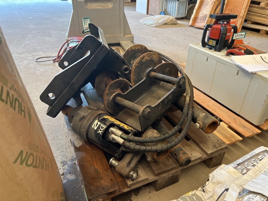 Hydraulisk bor til mini graver/læsset