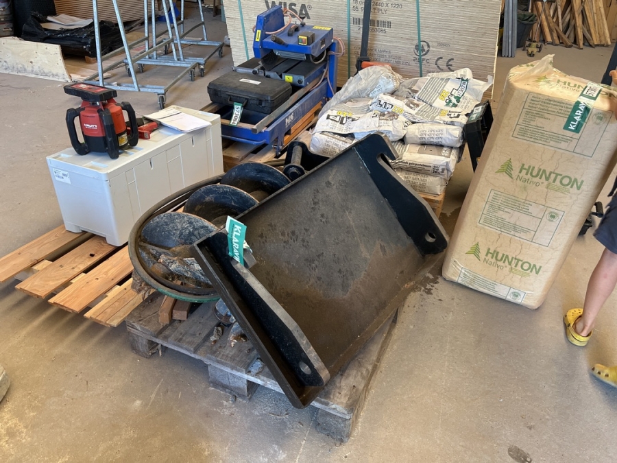 Hydraulisk bor til mini graver/læsset