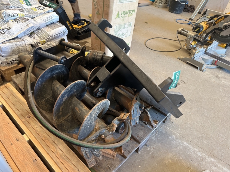 Hydraulisk bor til mini graver/læsset