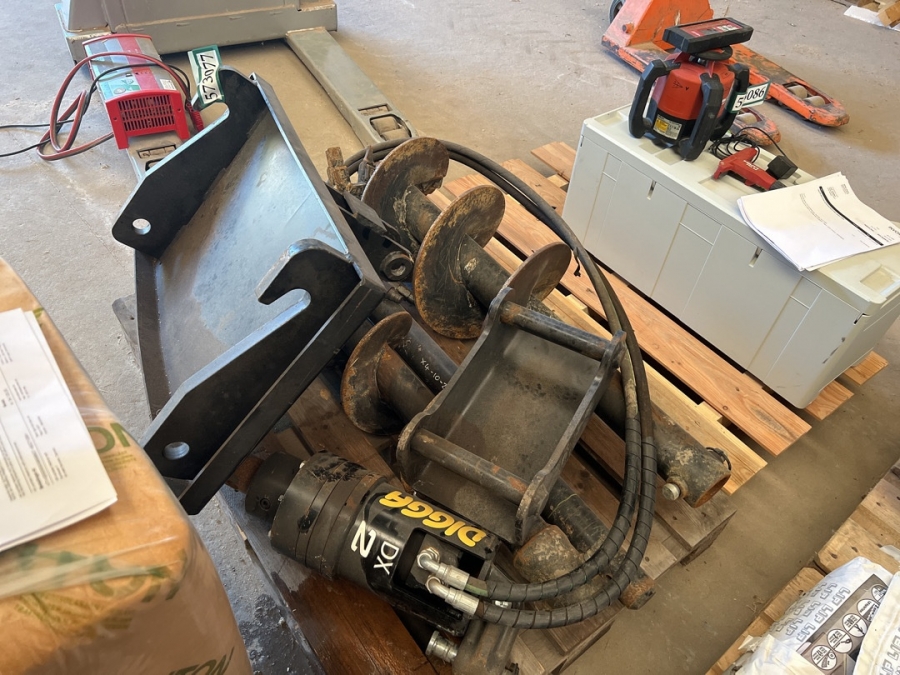 Hydraulisk bor til mini graver/læsset