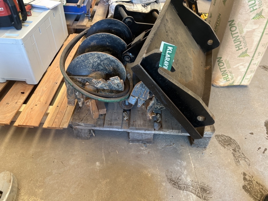 Hydraulisk bor til mini graver/læsset