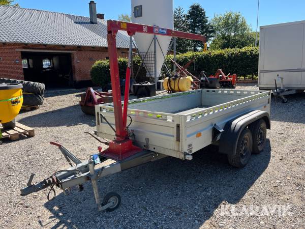 Boogietrailer Humbaur 2000kg - med kran