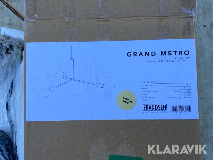 Loftslampe Frandsen Grand Metro