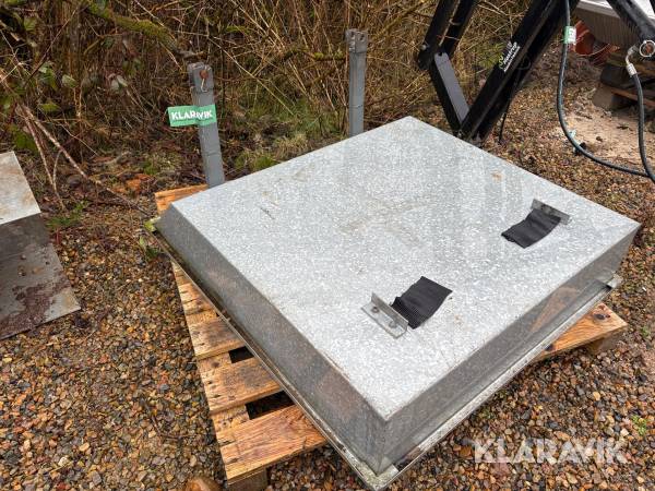 Galvaniseret kasse til redskabsbære