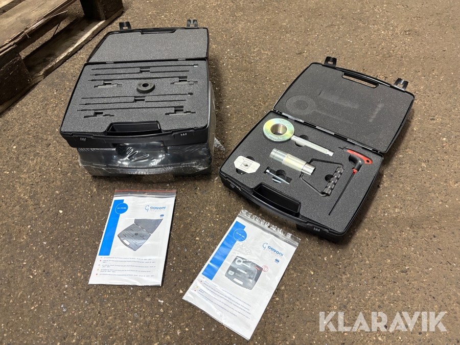 Specialværktøj Govoni støddæmperværktøj og 2 styk gløderørs udtrækkersæt