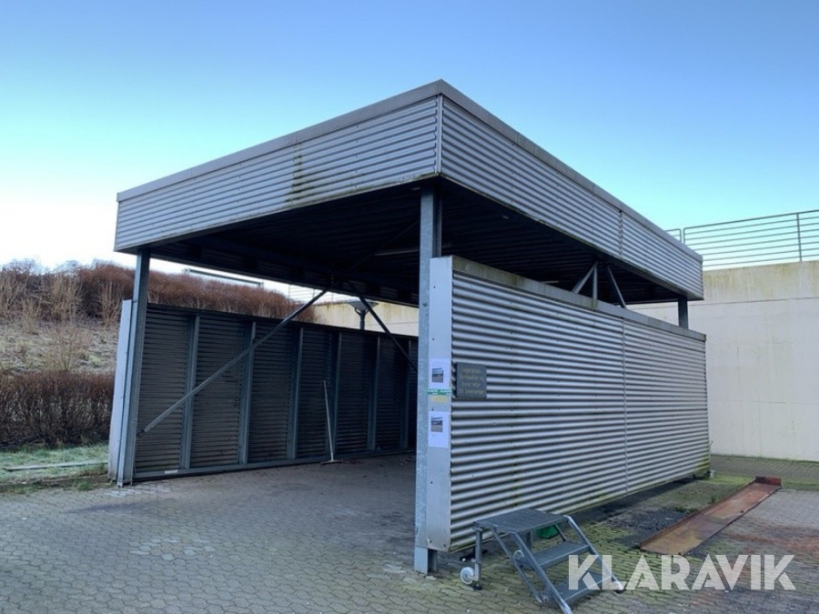 Stål carport nedtaget.