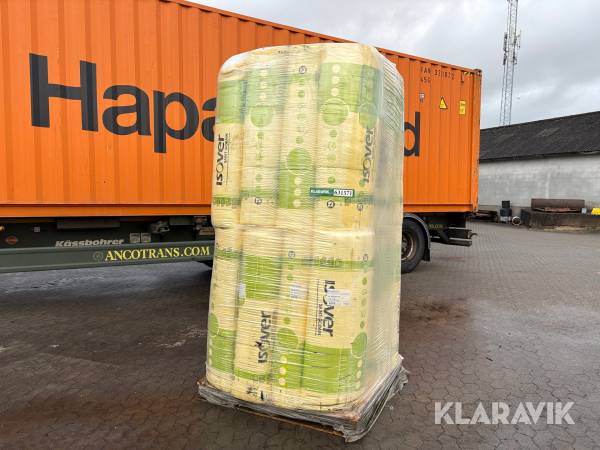 Isoleringsbatts glasuld Isover 37 370x6300 mm 167,83 m²
