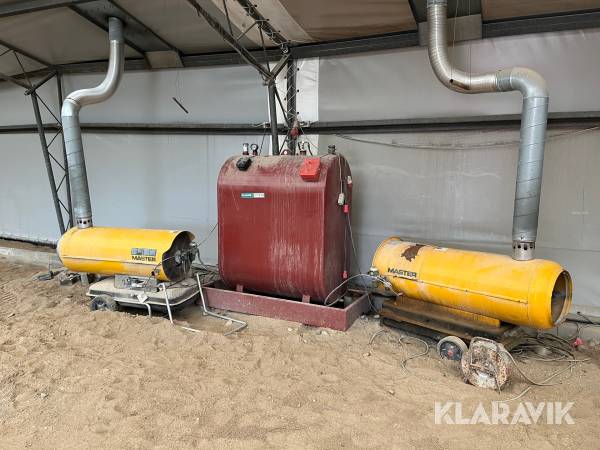 Varmekanoner Master BB290E/BV280E 2 styk med olietank