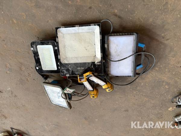 Arbejdsbelysning – LED-arbejdslamper og halogenlampe