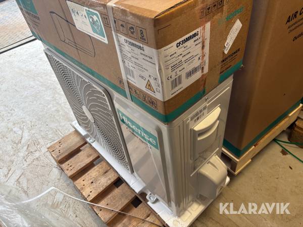 Varmepumpe Hisense QE35XV0EW ude og inde del luft til luft
