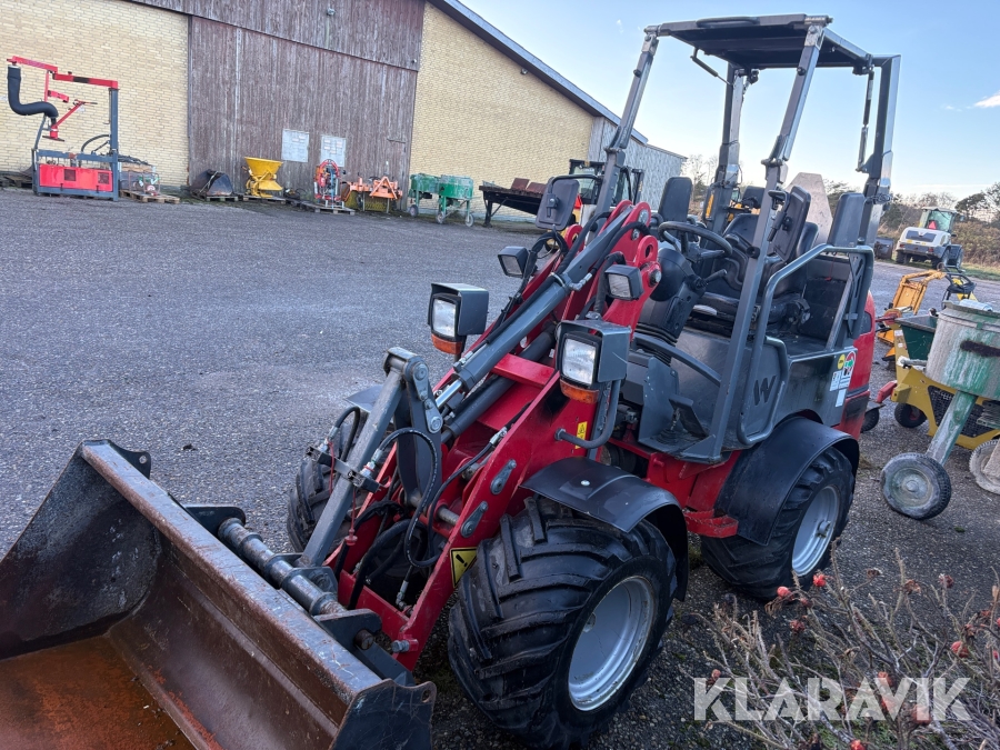 Minilæsser Weidemann eHoftrac 1160 med skovl